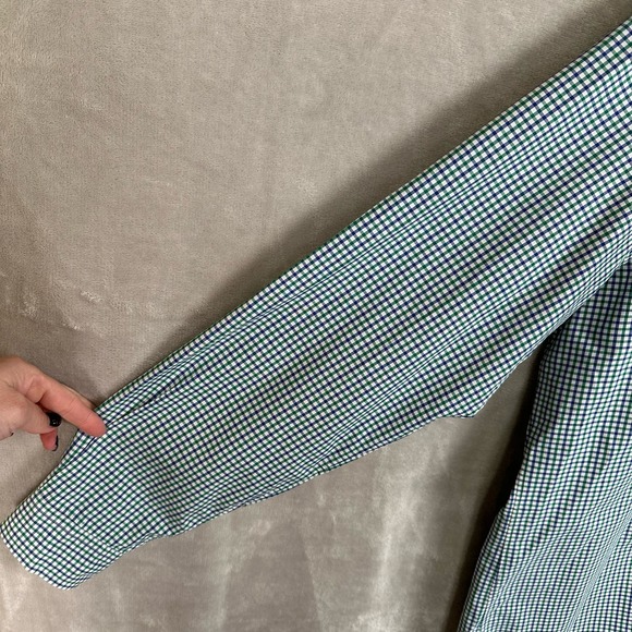 Ralph Lauren Shirt Mens Large Blue Green Plaid Button Down Long Sleeve Casual - Picture 4 of 14